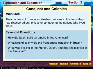 Essential Questions How did Spain build an empire in the Americas?