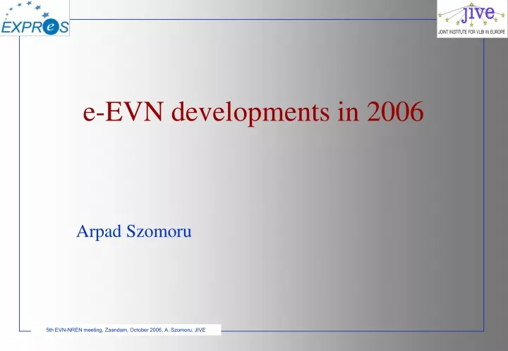 e evn developments in 2006