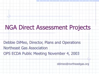 NGA Direct Assessment Projects