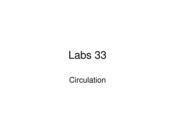 labs 33