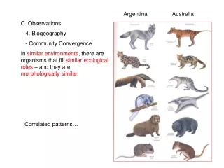 C. Observations    4. Biogeography    - Community Convergence