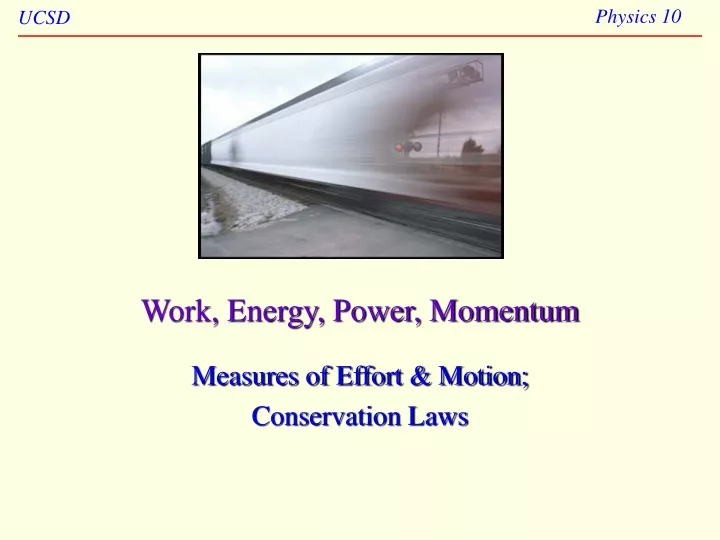 work energy power momentum