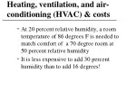 Heating, ventilation, and air-conditioning (HVAC) &amp; costs
