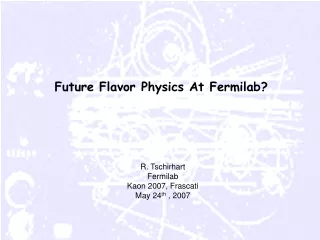 Future Flavor Physics At Fermilab?