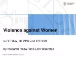 Violence against Women - slide 1