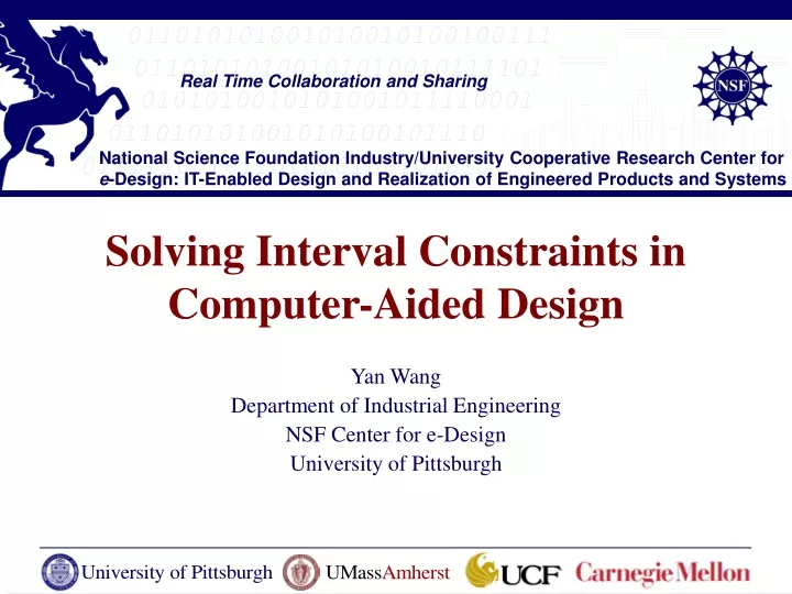 solving interval constraints in computer aided design