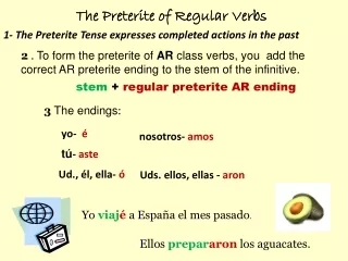 The Preterite of Regular Verbs