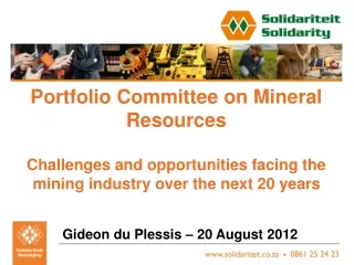 Portfolio Committee on Mineral Resources