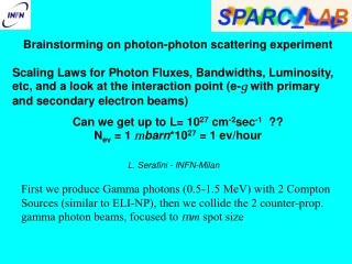Brainstorming on photon-photon scattering experiment