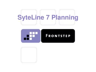 SyteLine 7 Planning