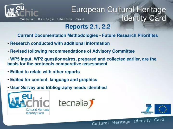 european cultural heritage identity card