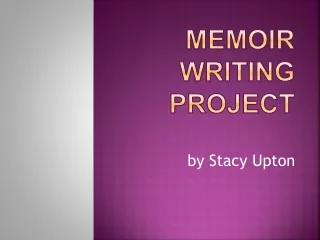 Memoir Writing Project