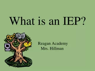 What is an IEP?