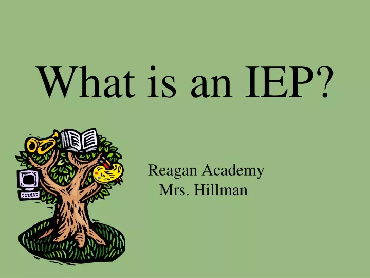 what is an iep
