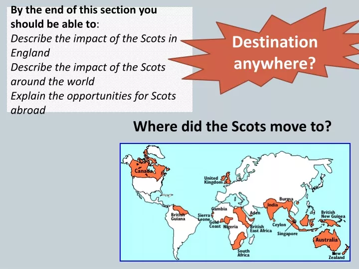 where did the scots move to