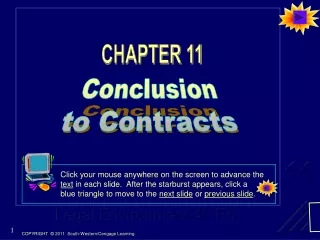 Conclusion to Contracts