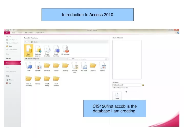 introduction to access 2010