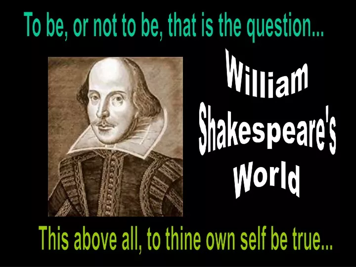 william shakespeare s world