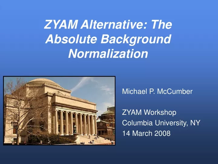 zyam alternative the absolute background