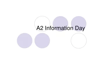 A2 Information Day