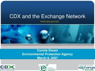 CDX and the Exchange Network