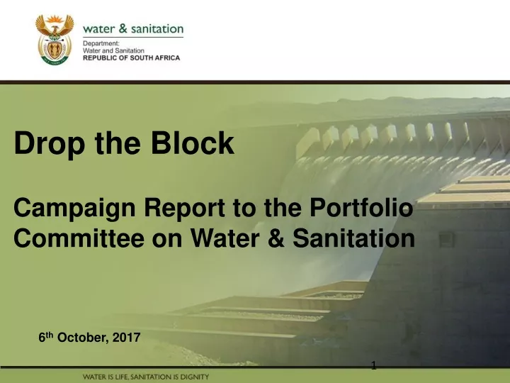 drop the block campaign report to the portfolio