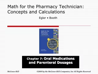 Math for the Pharmacy Technician: Concepts and Calculations