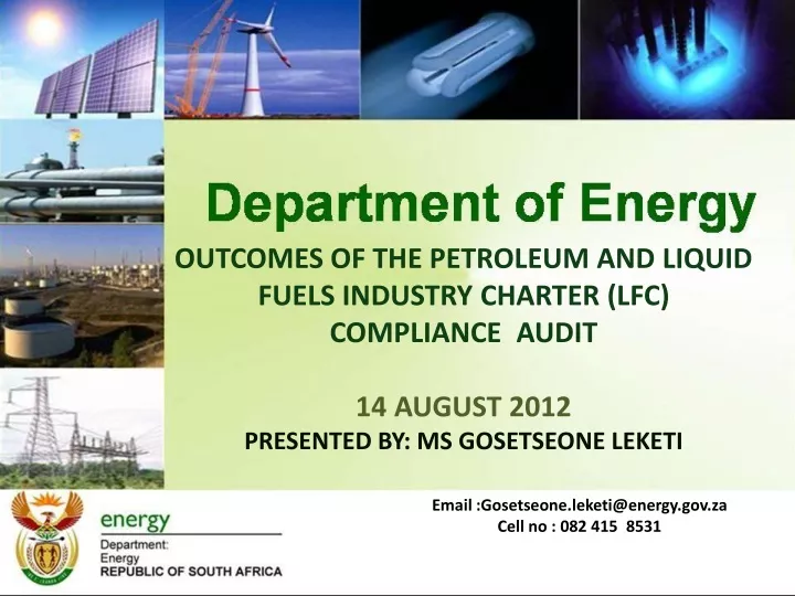 outcomes of the petroleum and liquid fuels