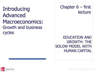 EDUCATION AND GROWTH: THE SOLOW MODEL WITH HUMAN CAPITAL