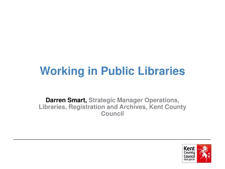 working in public libraries