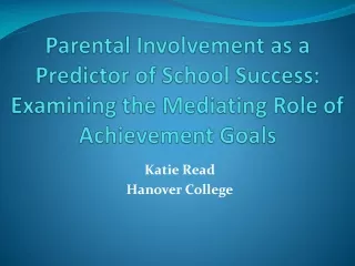 Katie Read Hanover College