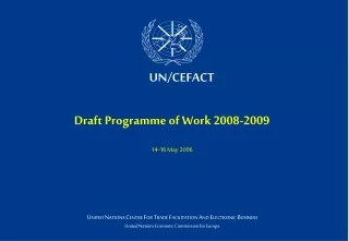 Draft Programme of Work 2008-2009 14-16 May 2006