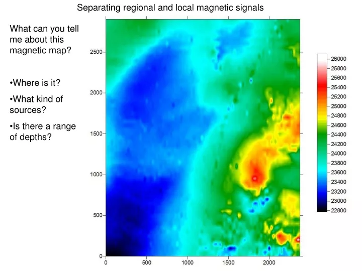 separating regional and local magnetic signals