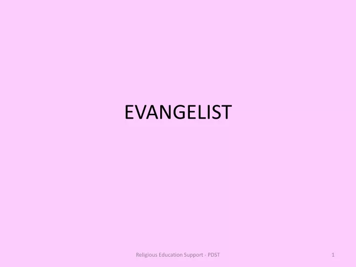 evangelist