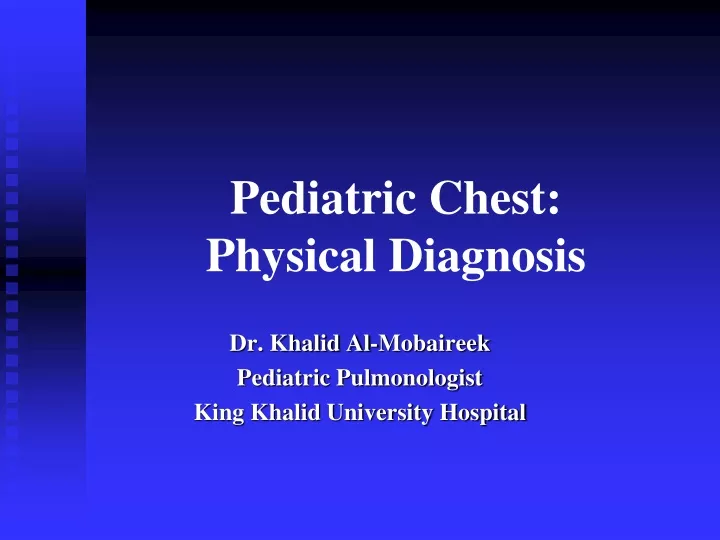 pediatric chest physical diagnosis