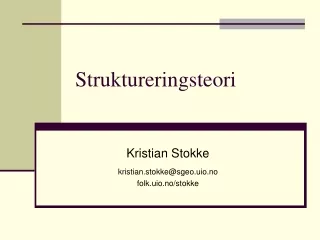 Struktureringsteori