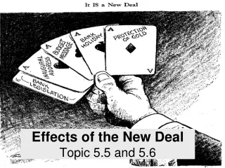 Effects of the New Deal Topic 5.5 and 5.6
