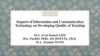 Impacts of Information and Communication Technology on Developing Quality of Teaching