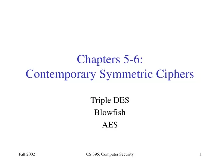 chapters 5 6 contemporary symmetric ciphers