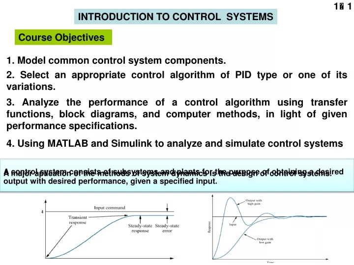 introduction to control systems