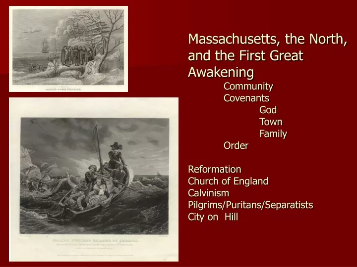 massachusetts the north and the first great