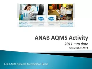 ANAB AQMS Activity 2011 ~ to date September 2011