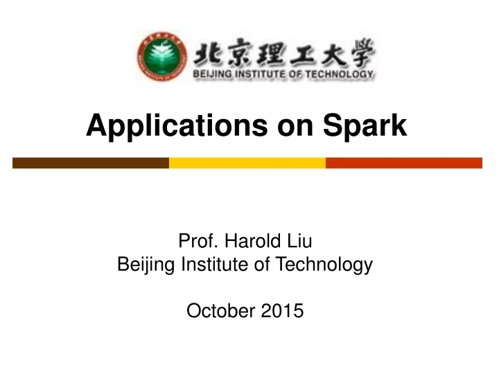 applications on spark