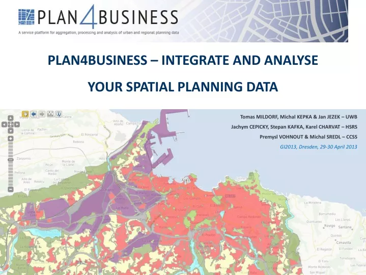 plan4business integrate and analyse your spatial