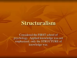 Structuralism