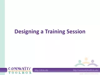 Designing a Training Session