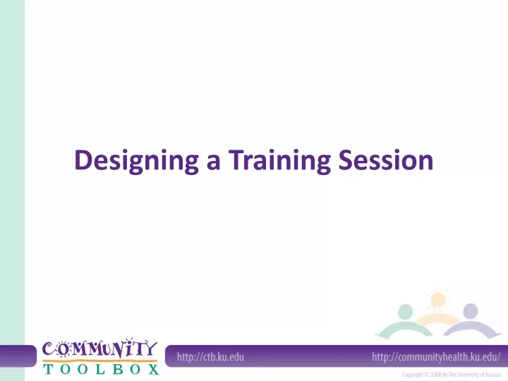 designing a training session
