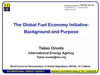 Takao Onoda International Energy Agency Takao.onoda@iea
