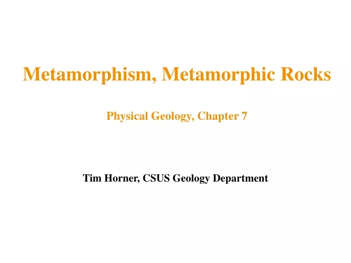metamorphism metamorphic rocks physical geology