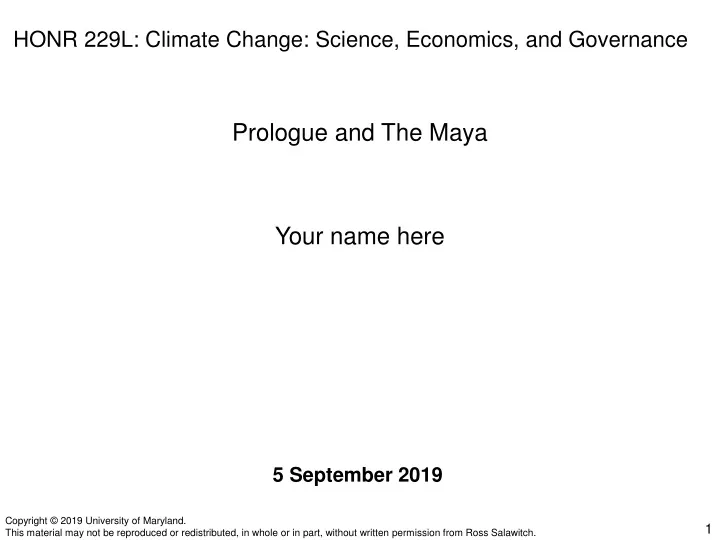 honr 229l climate change science economics and governance